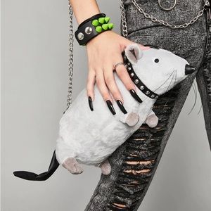 Dolls Kill/Widow Gutter Punk Rat Crossbody Purse